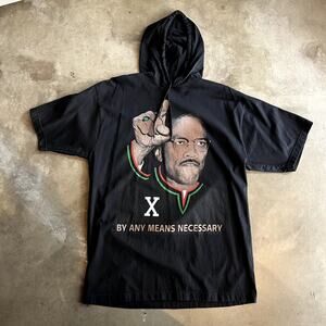 2XL Malcom X Short Sleeve Hooded Shirt